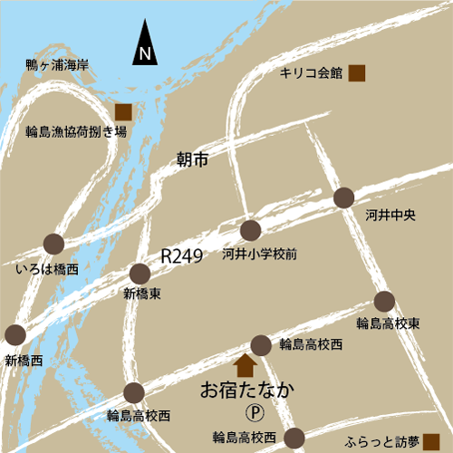 輪島市内地図
